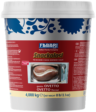 Polewa do marmurkowania Snackolosi Ovetto (czekolada mleczna) B9C 4kg – FABBRI